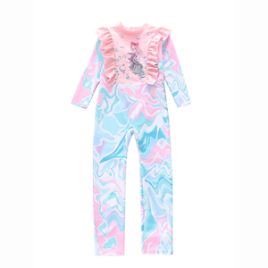 Combinaison personnalisée pour enfants filles de 100 à 150cm, combinaison style éruptions cutanées, maillots de bain pour le surf - Product Image 5