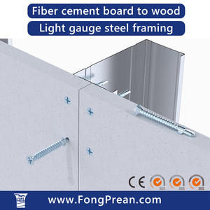 Tornillo para tablero de fibrocemento con 12 estrías en V y cabeza avellanada – Menos desgaste y acabado limpio - Product Image 2