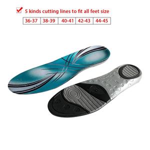 Multiple Textures Silicone Heel Low Arch Support Gel Sports <b>Insoles</b> - Product Image 6