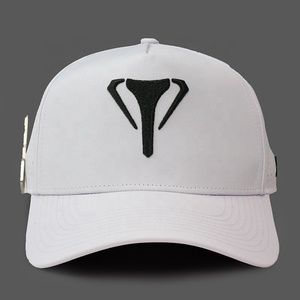 HS41 5 패널 패션 레이저 컷 구멍 천공 스택 하이드로 야구 모자 방수 모자 사용자 정의 로고 모자 - Product Image 6