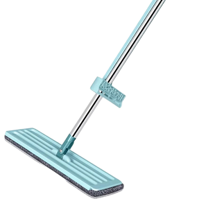 Serpillère magique en microfibre de 35 cm, serpillère plate mains libres avec tête en tissu, nettoyage humide et sec des saletés, nettoyage des sols domestiques, poignée pratique - Product Image 2