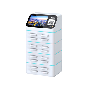 Station de location de batteries externes avec écran publicitaire LCD, 16 emplacements, location par scan, 4G+WiFi, ABS ignifuge pour ordinateurs portables et appareils photo <span class=keywords><strong>en</strong></span> lieux publics - Product Image 1