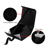 Caja de Regalo de Cartón Rígido con Cierre Magnético Impermeable de Alta Gama con Logotipo Personalizado, Cinta de Seda y Forro de Esponja