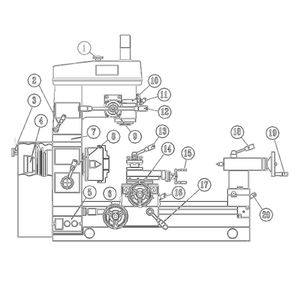 Multifunción de alta precisión Mini 420mm 3 en 1 Combo Torno Combinación Mini Banco de metal Torno Taladro Fresadora Torno - Product Image 3
