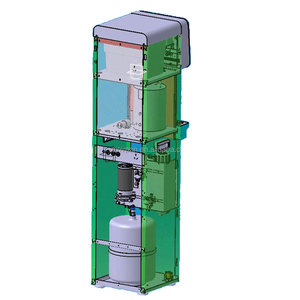 Distributeur d'eau chaude et froide électrique vertical commercial (noir/blanc) avec filtre à eau en plastique RO+PP+CTO+UDF+T33 certifié NSF - Product Image 1