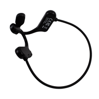 Headphone Konduksi Tulang TWS BL09 Baru 2024, Earbud TWS Nirkabel, Headset Olahraga Tahan Air dengan Mikrofon, Logo Kustom