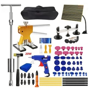 Kit d'outils professionnels de <span class=keywords><strong>débosselage</strong></span> <span class=keywords><strong>sans</strong></span> <span class=keywords><strong>peinture</strong></span>, réparation de tôles <span class=keywords><strong>sans</strong></span> trace, ensemble d'outils de réparation de bosses de <span class=keywords><strong>carrosserie</strong></span> automobile en aluminium CiHOO - Product Image 1