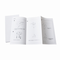 Brochures personnalisées imprimées en usine, 250 g/m², reliées à cheval, manuels à couverture rigide cousus à fil