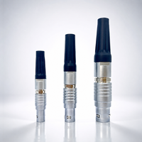    Connecteur circulaire blindé à 3 broches de la série B 00B compatible avec la sonde NDT, avec certification CE RoHS
