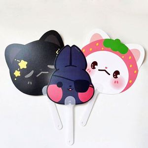 Nouveaux mini-ventilateurs Kpop personnalisés en plastique transparent, mignons, portables, double face, mini-ventilateurs en plastique, mini-picket Kpop - Product Image 3