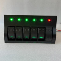 Panneau de commutation 6 voies avec protection par fusible ou disjoncteur pour voitures, bateaux, bus et véhicules tout-terrain