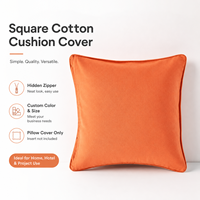 Housse de coussin en coton doux et agréable pour la peau, personnalisable, OEM ODM