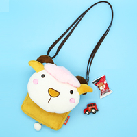 2024 personnalisé en gros dessin animé filles en peluche sac à bandoulière en gros OEM impression étanche sac à bandoulière
