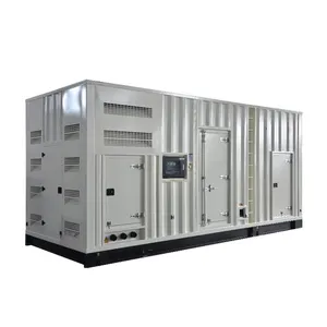 Generador diésel de buena potencia 1600kw 2000kva tipo contenedor con velocidad eléctrica y alta calidad por venta de fábrica
