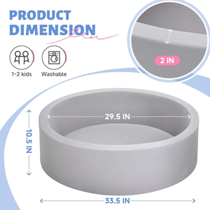 สระบอลโฟมทรงกลมสำหรับเด็กเล็ก OEM สำหรับเล่นในบ้าน พร้อมอุปกรณ์ตกแต่ง - Product Image 5