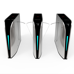 304SS Factory Pedestrian Flap Barrier <strong>Turnstile</strong> <strong>Access</strong> <strong>Control</strong> With Face Recognition <strong>Fingerprint</strong> Swipe QR Code-ESd - Product Image 1