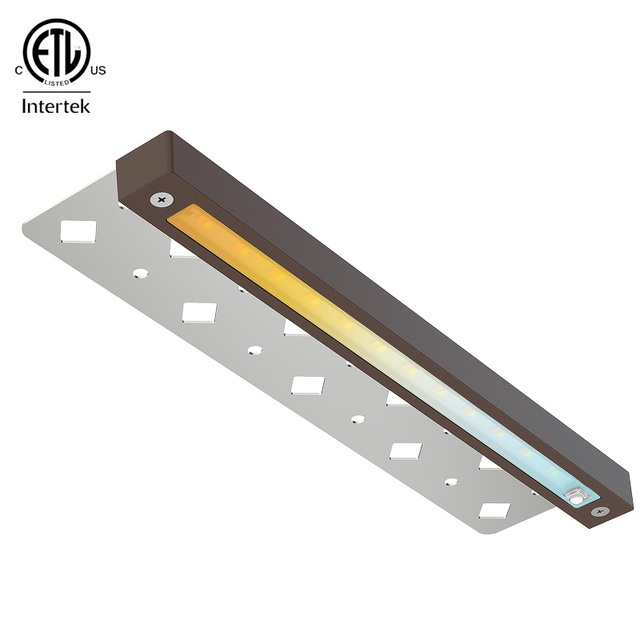 OEM / ODM 12 Inch 5W 12V Low Voltage Aluminum 5CCT Hardscape Paver Light Outdoor IP65 Retaining Wall Lights
