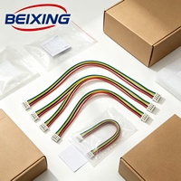 Câbles connecteurs BeiXing mâle-femelle à âme en cuivre, isolation nylon, pas de 1,25 mm, double extrémité, 2 à 6 broches, longueur 120 mm, tension nominale 36 V