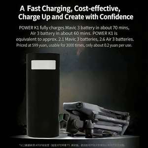 Cargador Portátil con Certificación 3C K1 Power Bank 60000mAh Carga Rápida Dual de 100W Compatible con Mavic <span class=keywords><strong>3</strong></span>/Air 3S/<span class=keywords><strong>Mini</strong></span> <span class=keywords><strong>3</strong></span>/<span class=keywords><strong>4</strong></span>/5 <span class=keywords><strong>Pro</strong></span>/Neo 2 - Product Image 2
