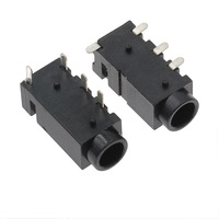 PJ320A Conector de Audio Hembra de 3.5 mm, 4 Pines, Conector de Audio Estéreo DIP SMD