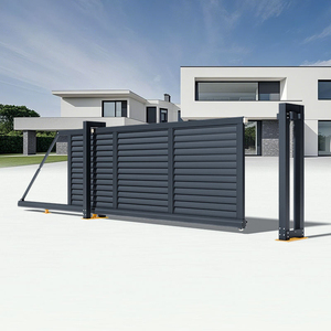 Elektrikli Konsol Kapı Alüminyum Alaşımlı Lineer Kapı Raylı Olmayan Sürgülü Kapı Tasarımı Mera, Çiftlik, Fabrika, Depo için - Product Image 4