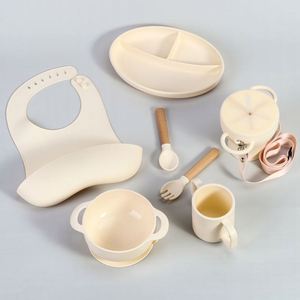 Juego de Vajilla de Silicona Personalizado para Bebé, Plato con Succión, Tazón, Regalo para Recién Nacidos, Artículos Esenciales para la Hora de Comer de Niños Pequeños, Accesorios de Lactancia - Product Image 3