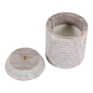 Candela Profumata in Vaso di Vetro Moderno, Piccola Candela a Colonna Decorativa per Interni Domestici - Product Image 5