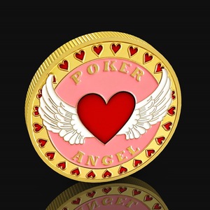 Chip Hearts États-<span class=keywords><strong>Unis</strong></span> <span class=keywords><strong>Las</strong></span> <span class=keywords><strong>Vegas</strong></span> Chip Badge Lucky Poker Médaille commémorative Pièce d'or - Product Image 3