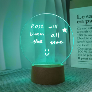 Rewritable Acrylic 3D Night <b>Light</b> Led Message Writing Board Desk Concise Lamp <b>for</b> Kids Room Decor Ornaments Gift - Product Image 2