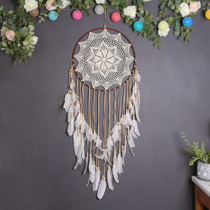 Grand attrape-rêves bohème, accessoire <span class=keywords><strong>de</strong></span> <span class=keywords><strong>mariage</strong></span>, <span class=keywords><strong>décoration</strong></span> murale, art mural bohème, <span class=keywords><strong>décoration</strong></span> intérieure - Product Image 3