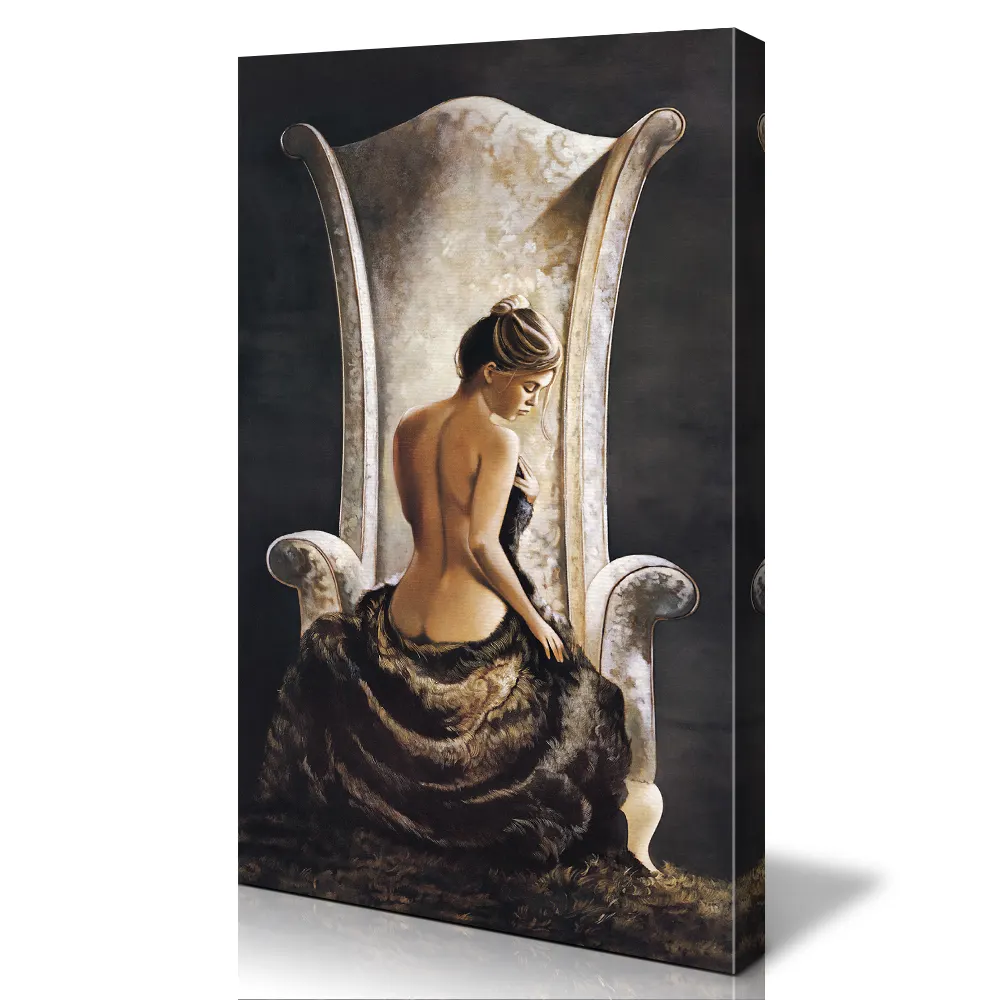 Personalizado em grande escala pintura nua feminina lona impressão pintura a óleo e estética casa decoração