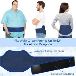 Perlengkapan terapi rehabilitasi perlindungan pinggang bawah, pendingin es lembut dapat digunakan kembali untuk perlindungan pinggang belakang bawah - Product Image 6