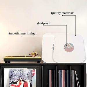 Pochettes intérieures pour disques vinyles en plastique blanc de 12 pouces, 33 tours, avec coins, imperméables, écologiques, transparentes, non toxiques, recyclables - Product Image 4