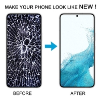 Penjualan terlaris untuk Samsung Galaxy S22 5G SM-S901B versi EU layar LCD OLED Digitizer rakitan penuh dengan bingkai