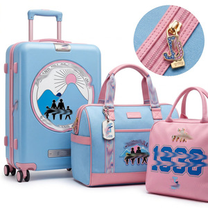 Ensemble cadeau élégant pour femmes, bicolore, en tissu, pour le voyage, le rangement et la protection, avec design personnalisé, tendance, pour l'association familiale - Product Image 1