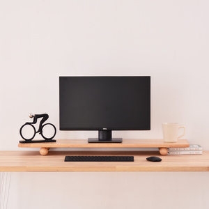 Tùy Chỉnh Rắn Gỗ Màn Hình Đứng <span class=keywords><strong>Riser</strong></span> Với Bóng Chân, Máy Tính Để Bàn Màn Hình Máy Tính Thang Máy Kệ Tổ Chức Cho Văn Phòng Nhà - Product Image 2