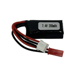 Легкий аккумулятор LiPo 2S 7.4V 200mAh 20C для радиоуправляемых дронов и игрушек FPV - Product Image 1