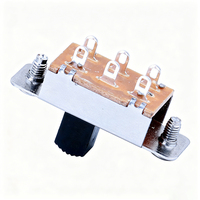 Commutateur à bascule DPDT 2 voies Push-Pull en métal pour sélecteur de micro de guitare électrique, accessoires de guitare, vente en gros d'usine