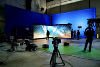 Pantalla de fondo para estudio de grabación Virtual, pantalla Digital inmersiva para sala de grabación 3D, teatro interactivo, P2, P4, P5, P6