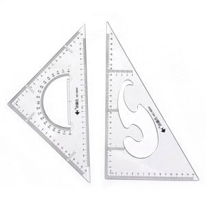 Juego de Reglas Triangulares de Alta Calidad No. 9604 de 30 cm, Instrumentos Matemáticos de Plástico, Juego de Reglas de Geometría para la Escuela - Product Image 2