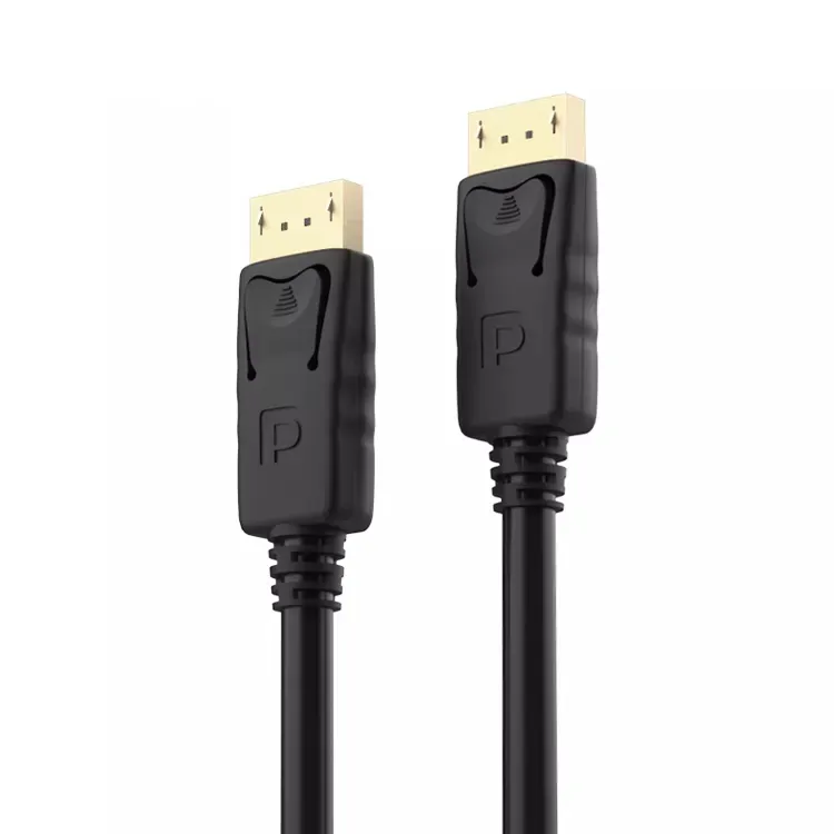 OEM Displayport 1.2 1.4 4k 8k 60Hz 120Hz PVC black male to male DP to DP Cable for computer