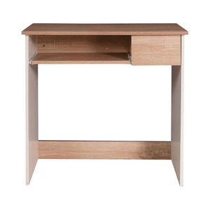 โต๊ะคอมพิวเตอร์ โต๊ะทำงาน โต๊ะเขียนหนังสือไม้ พร้อมตู้ลิ้นชักและถาดวางคีย์บอร์ด โต๊ะวางคอมพิวเตอร์ตั้งโต๊ะ - Product Image 4