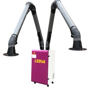 Filtre électrique hautement efficace pour les <span class=keywords><strong>fumées</strong></span> <span class=keywords><strong>de</strong></span> soudage, améliore la qualité <span class=keywords><strong>de</strong></span> l'air <span class=keywords><strong>de</strong></span> l'atelier ; conception flexible et <span class=keywords><strong>mobile</strong></span> à double bras d'<span class=keywords><strong>aspiration</strong></span> - Product Image 1