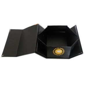 Custom Modern Luxury Recycled Paperboard Gift Packaging Self Erecting Magnetic Closure Matt Lamination Embossing <b>Foldable</b> <b>Box</b> - Product Image 2