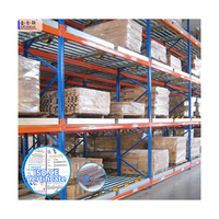 Systèmes de rayonnage à palettes à poussée arrière, acier robuste, protection contre la corrosion, multi-niveaux, haute efficacité de stockage, étagères de garage