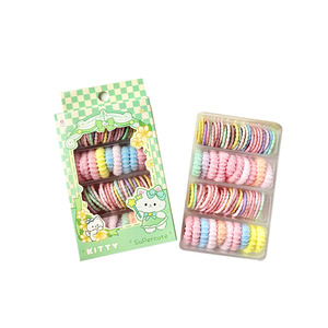 Lindas ligas para el cabello de colores dulces para niños, accesorios para el cabello de alta elasticidad y duraderos para bebés y niñas. - Product Image 5