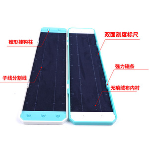 ที่เก็บสายเบ็ดตกปลา Haha Sub Line Holder ขนาด 38 ซม. 45 ซม. 50 ซม. 55 ซม. พร้อมสเกลวัดขนาด สำหรับจัดเก็บอุปกรณ์ตกปลา ดีไซน์สีน้ำเงินและขาว - Product Image 2