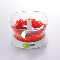 Hachoir à oignon manuel blanc pratique avec couvercle verrouillable, éplucheur de fruits de cuisine – Meilleure vente directe