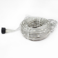 CJM Camping Weihnachts-LED-Lichterkette mit Lederkabel, Wasserdicht IP55, Niederspannung, Sternenhimmel-Baumbeleuchtung, USB/Solar/Batterie/Netzbetrieb