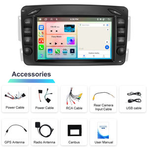 Podofo 7 ''6 + 128GB Android <span class=keywords><strong>autoradio</strong></span> stéréo pour <span class=keywords><strong>mercedes</strong></span>-benz CLK/W209 E-W210 Clase <span class=keywords><strong>C</strong></span>/W203 SLK/W170 sans fil Carplay/AA - Product Image 6